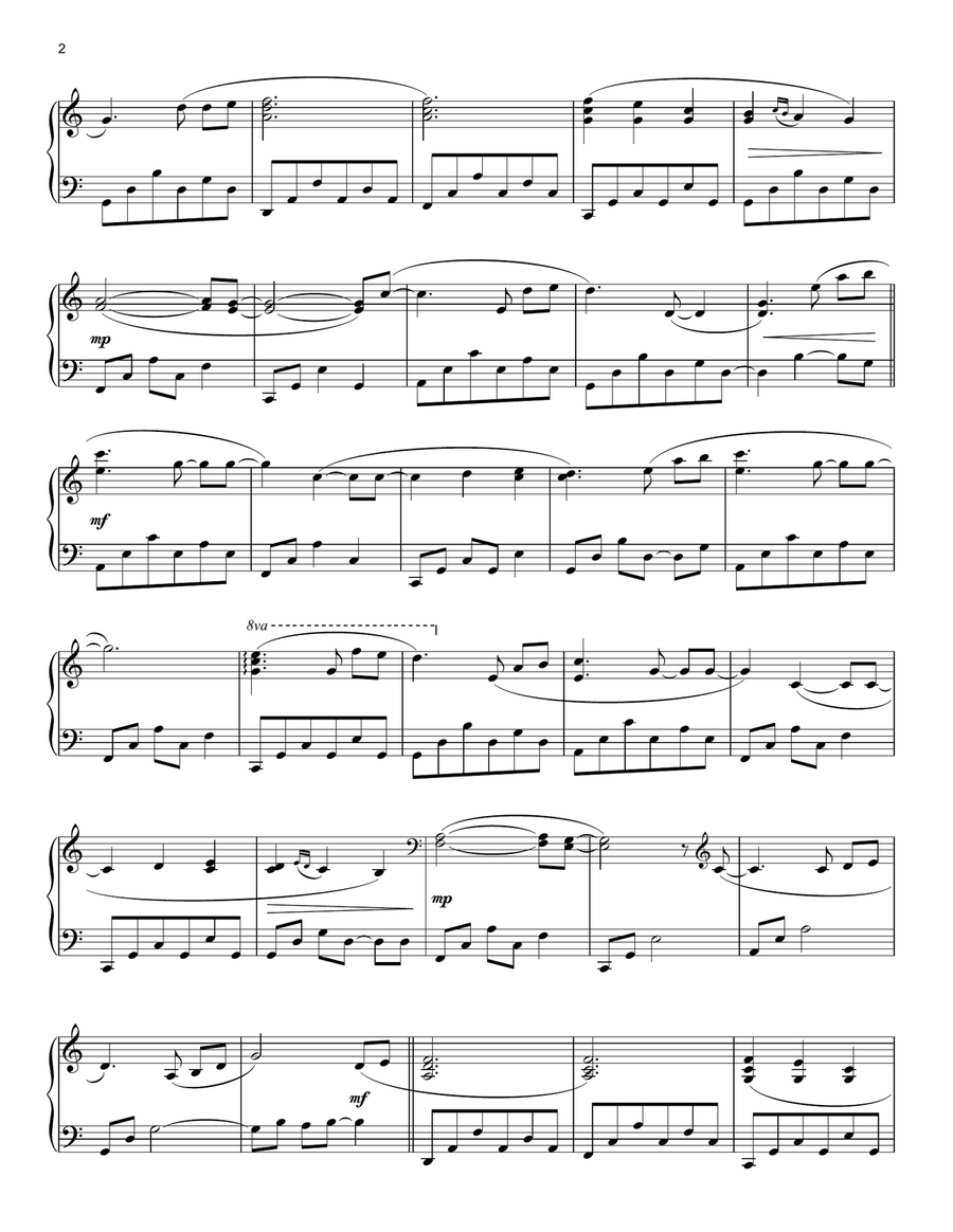 Gratitude Piano Solo scores gallery preview page 2