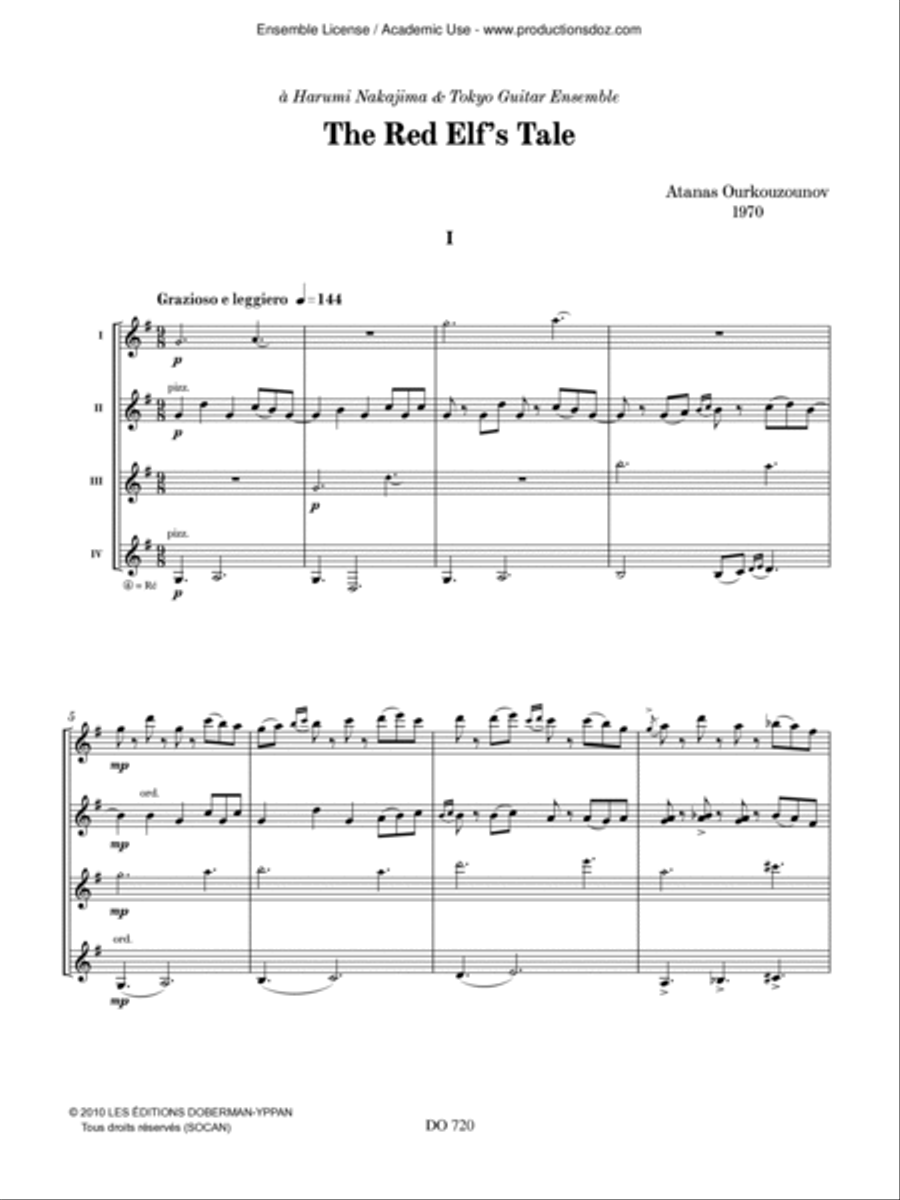 The Red Elf’s Tale The Red Elf’s Tale Guitar Ensemble scores gallery preview page 3