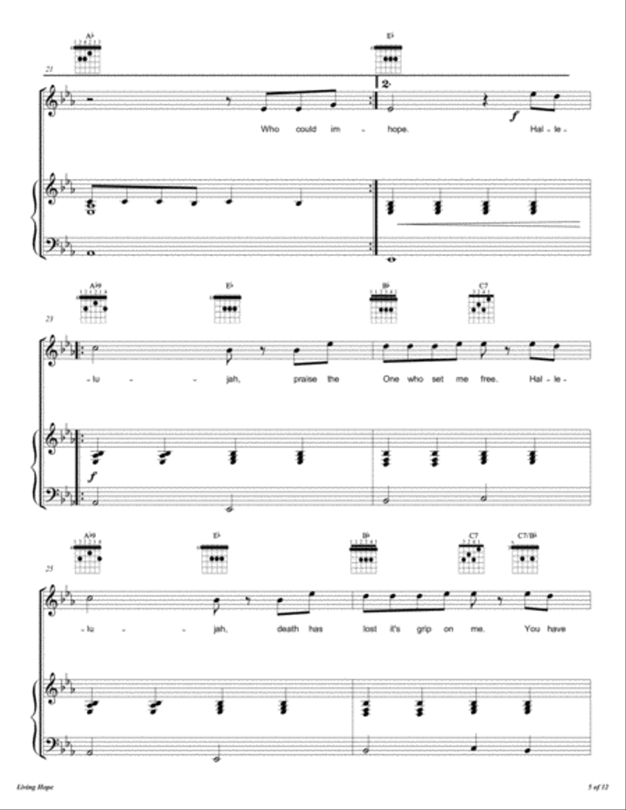Living Hope Voice scores gallery preview page 6