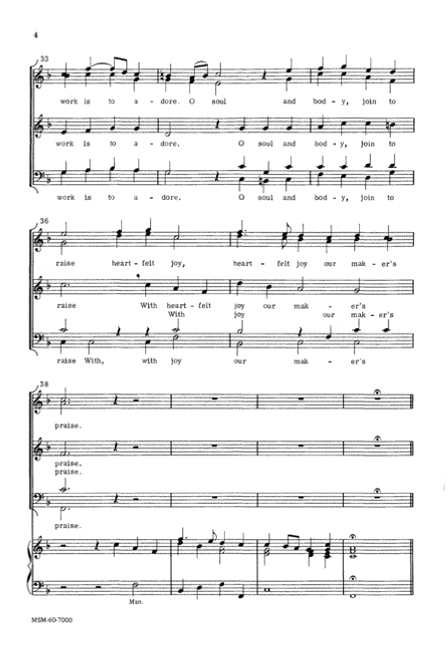 Oh, That I Had a Thousand Voices SSATB scores gallery preview page 4