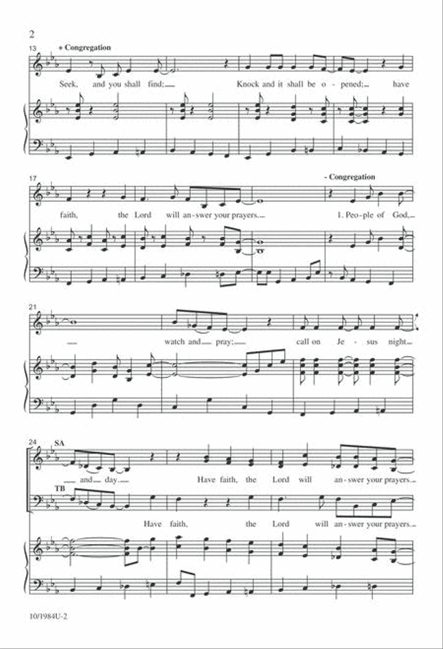 Seek and You Shall Find 4-Part scores gallery preview page 2