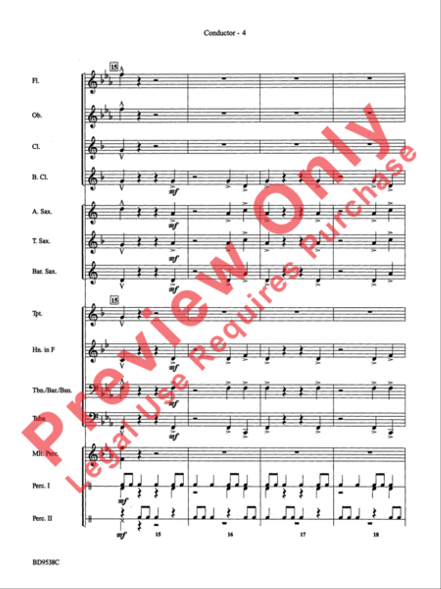 Excelcia Concert Band scores gallery preview page 6