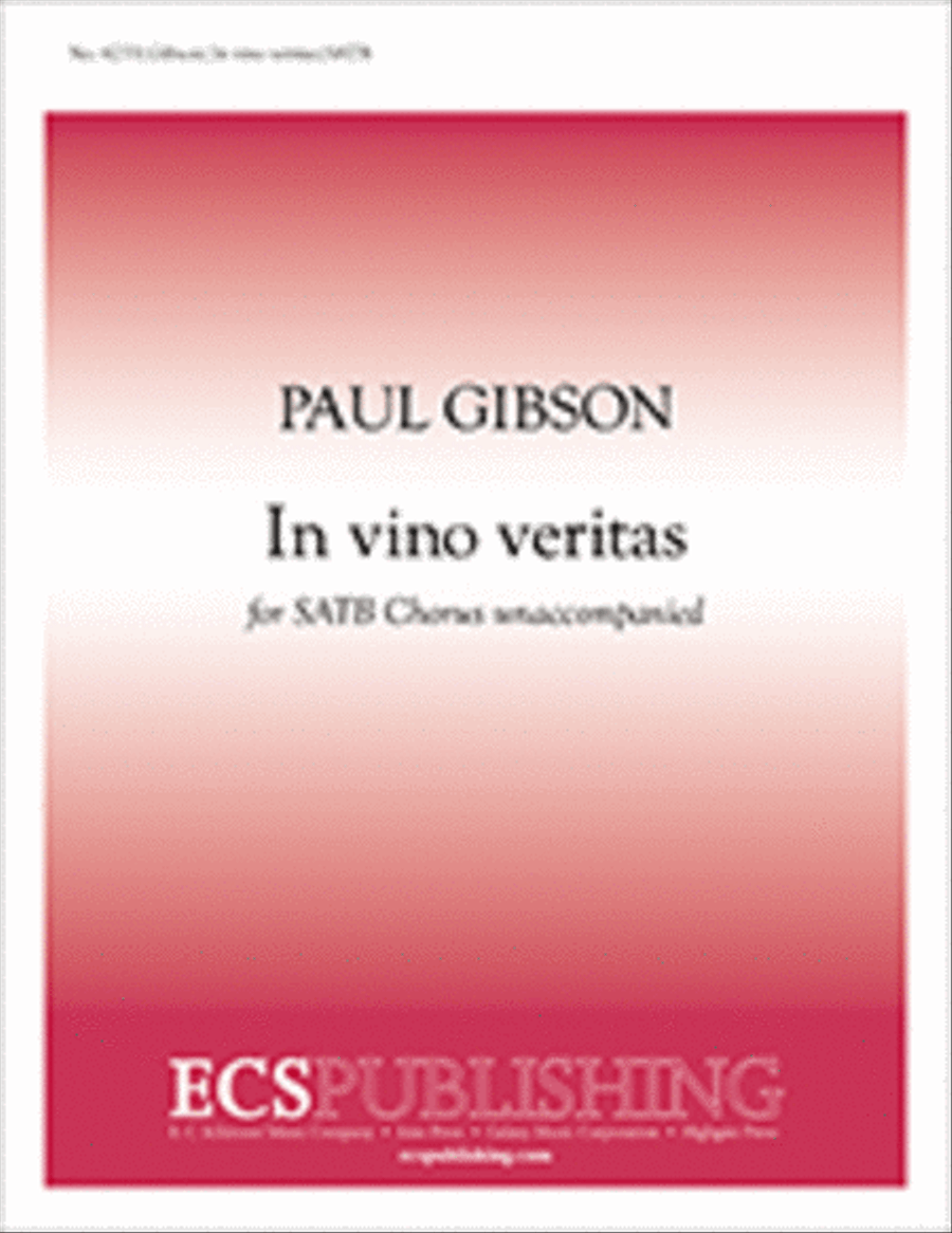 In vino veritas In vino veritas 4-Part scores gallery preview page 1