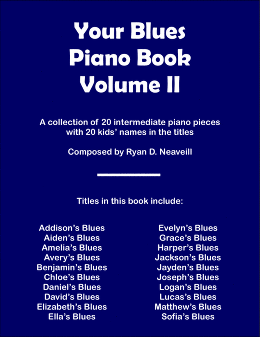 Your Blues Piano Book: Volume II image number null