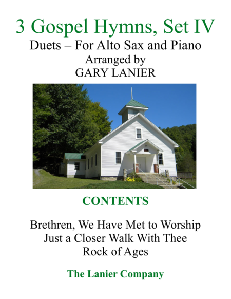 Gary Lanier: 3 GOSPEL HYMNS, Set IV (Duets for Alto Sax & Piano) image number null