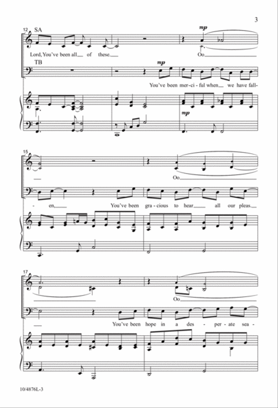 Strength for Tomorrow, Grace for Today 4-Part scores gallery preview page 3