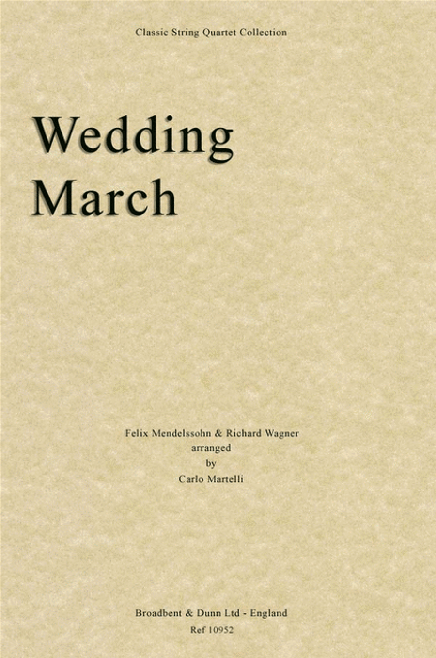 Wedding March String Quartet scores gallery preview page 1