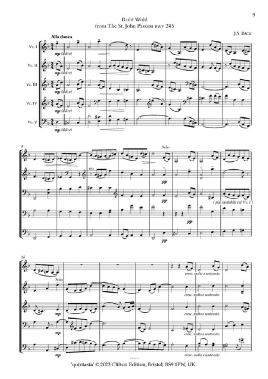 Quintasia A5 Study Score Quintasia A5 Study Score Cello scores gallery preview page 3
