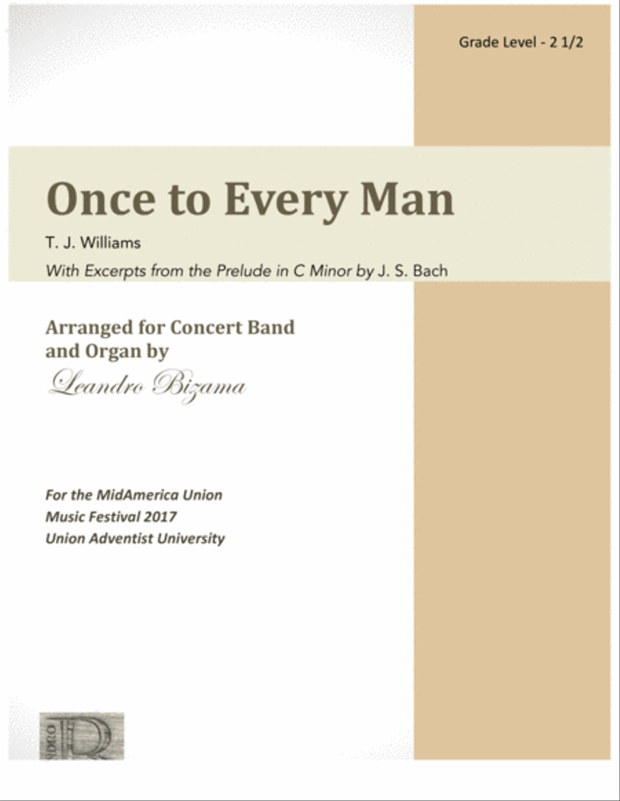 Once to Every Man Concert Band scores gallery preview page 1