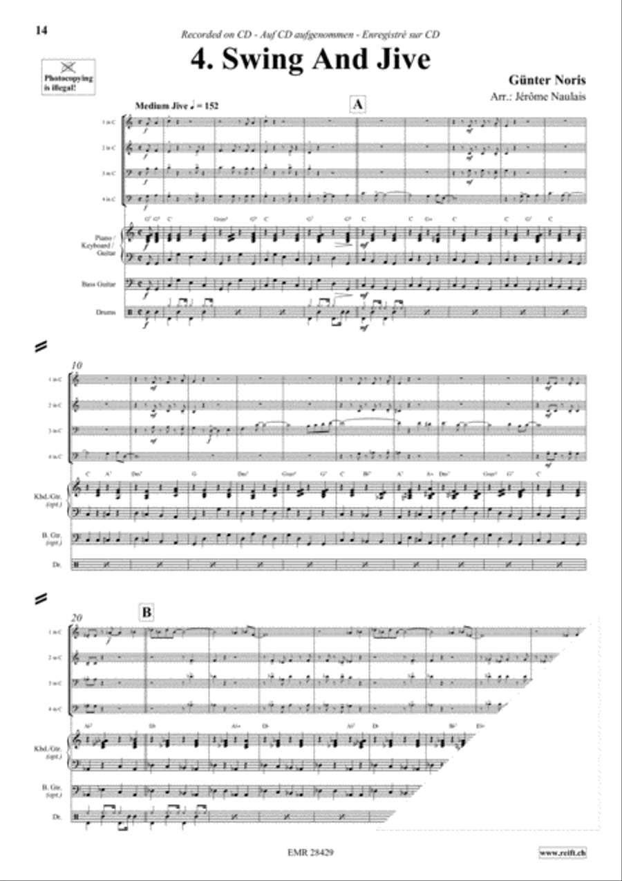 Let's Dance Volume 5 Let's Dance Volume 5 Woodwind Quartet scores gallery preview page 6