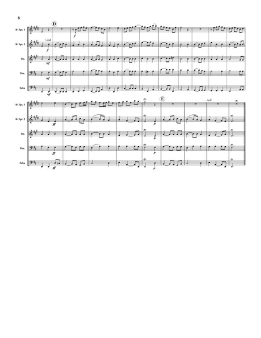 Wedding Set Wedding Set Brass Quintet scores gallery preview page 6