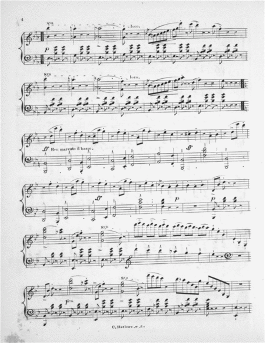 Clarisse Harlowe. Grande Valse Pour Le Piano Piano Solo scores gallery preview page 3