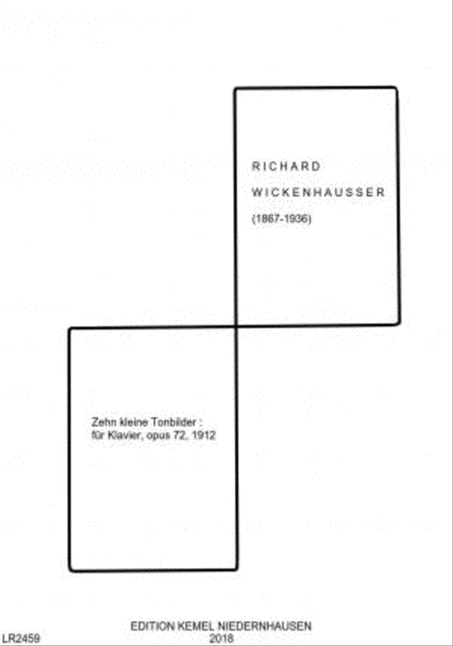 Zehn kleine Tonbilder Piano scores gallery preview page 1