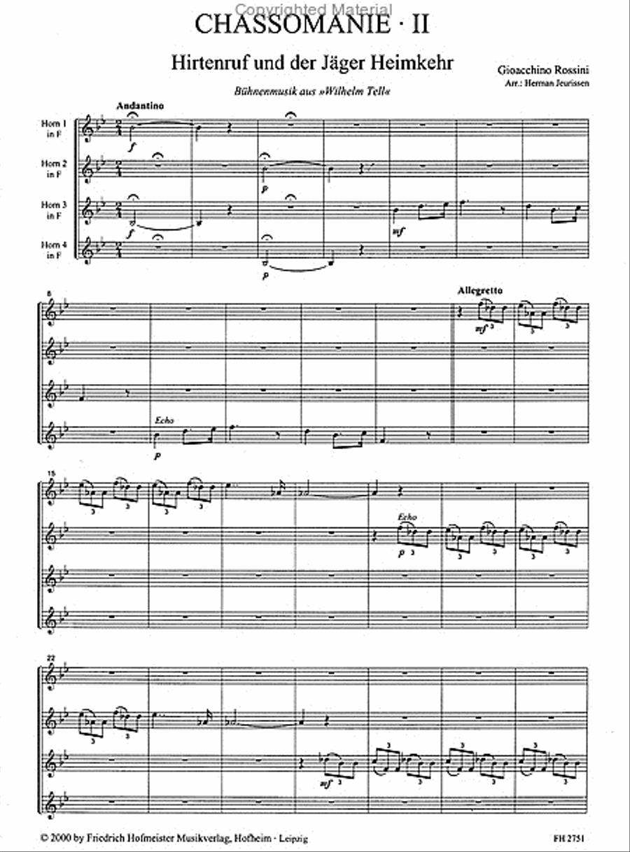 Chassomanie II Horn scores gallery preview page 2