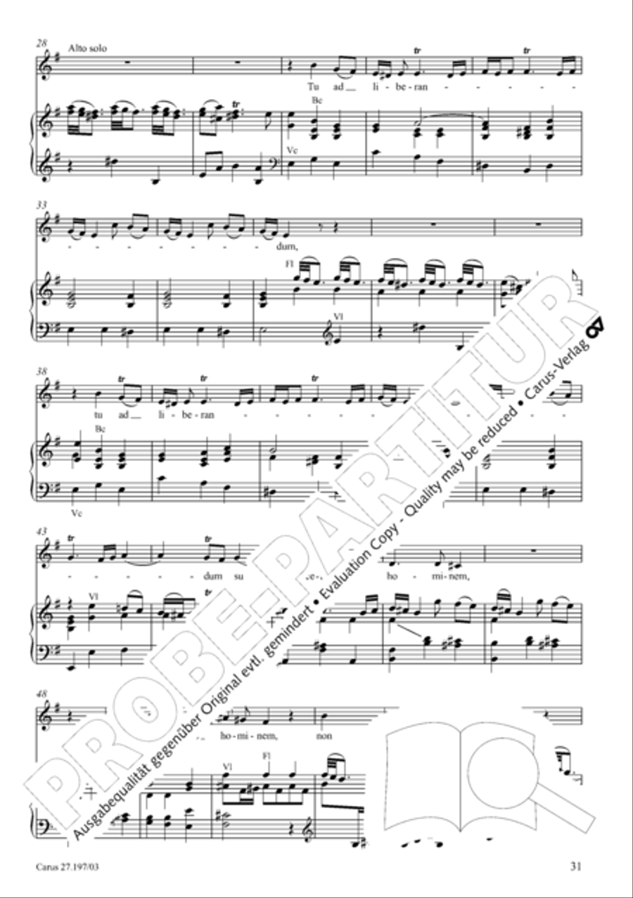 Te Deum in D a due cori SSATB scores gallery preview page 31