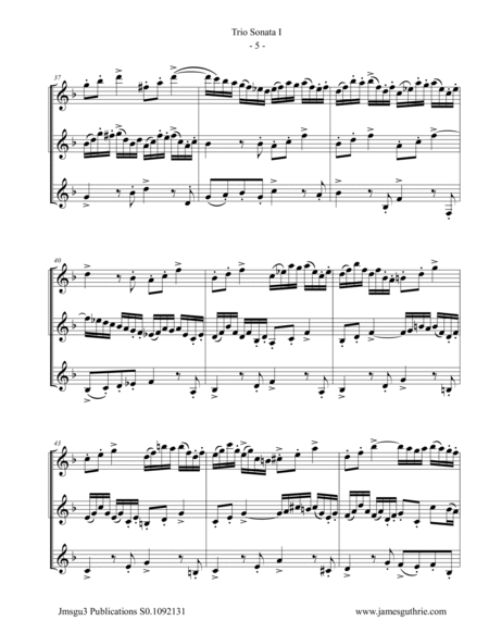 BACH: Six Trio Sonatas BWV 525-530 for Clarinet Trio image number null