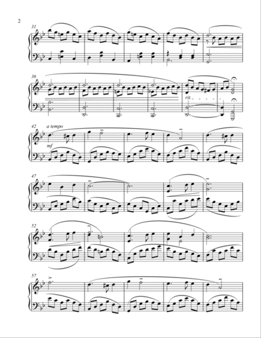 Waltz in G Minor (For Nina) Piano Solo scores gallery preview page 2