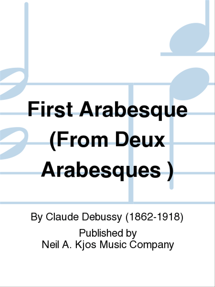 First Arabesque (From Deux Arabesques ) Flute Solo scores gallery preview page 1