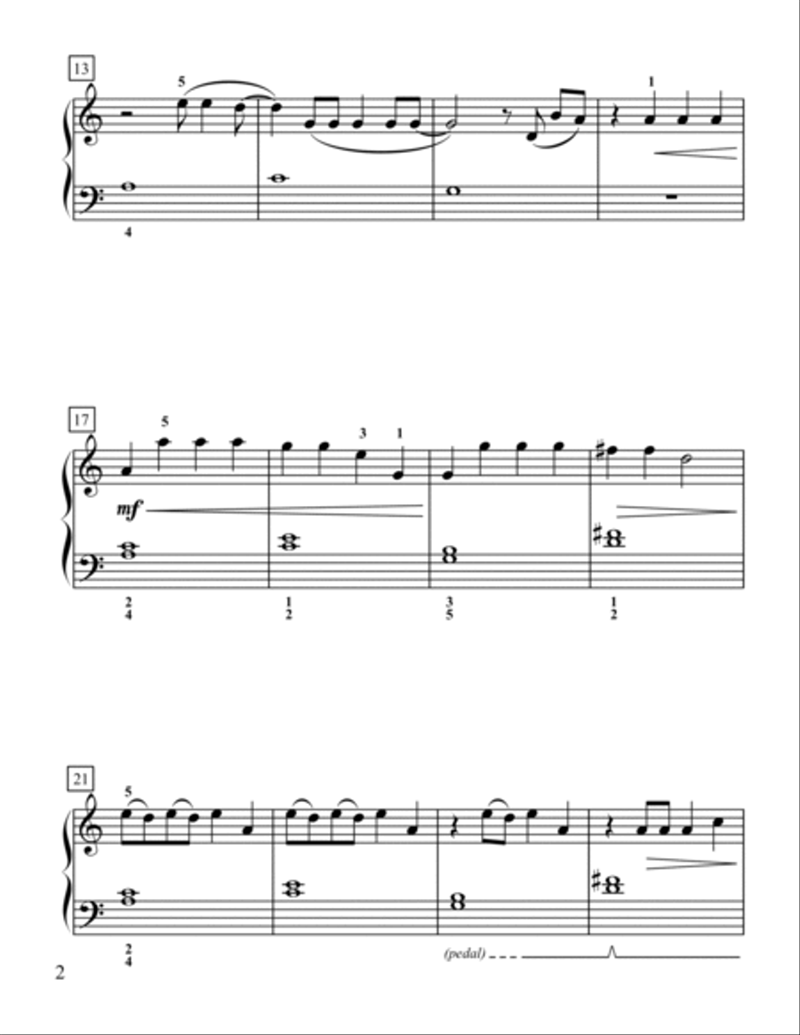 Radioactive Easy Piano scores gallery preview page 2