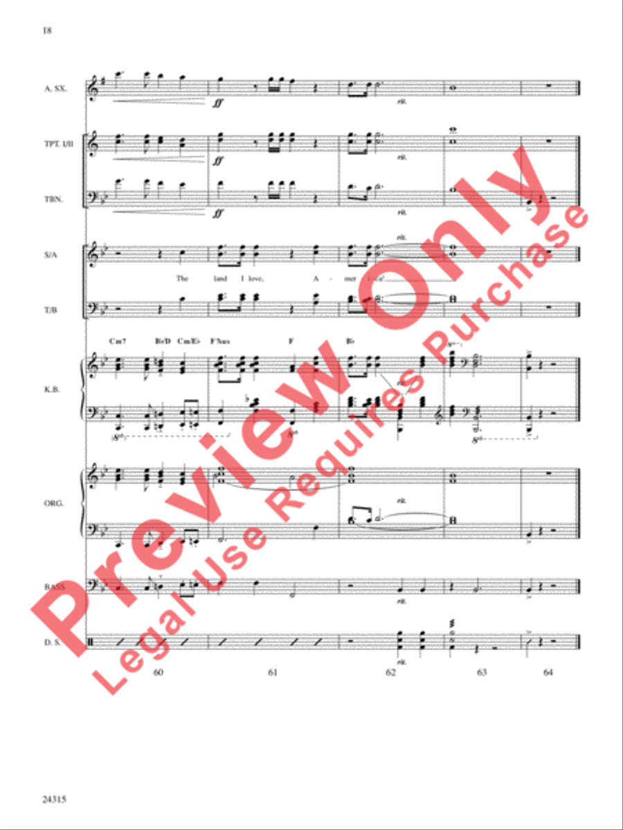 America, the Beautiful America, the Beautiful Choir scores gallery preview page 19