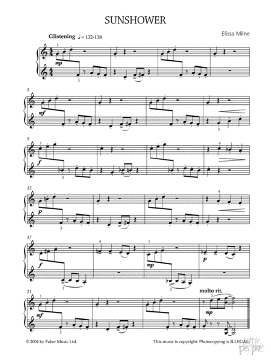 Easy Little Peppers Piano Solo scores gallery preview page 2