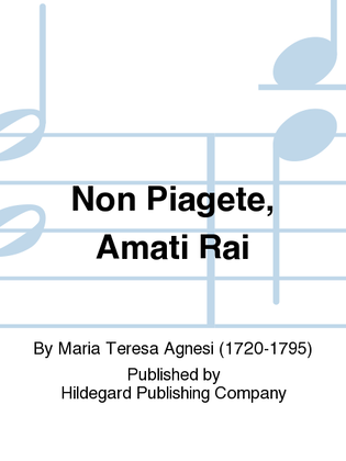 Book cover for Non Piagete, Amati Rai