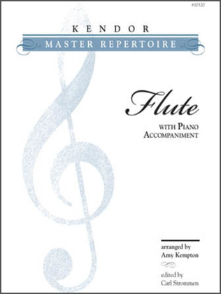 Book cover for Kendor Master Repertoire - Flute