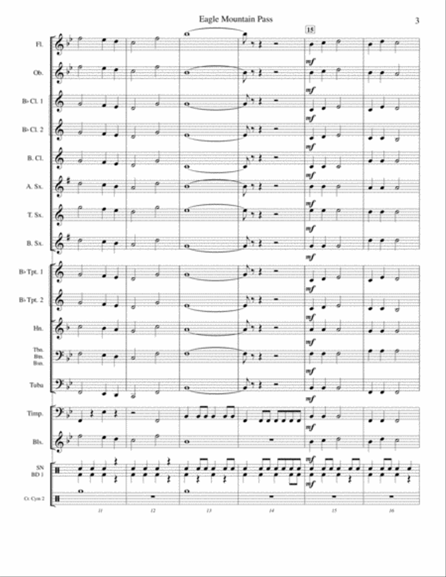 Eagle Mountain Pass Concert Band scores gallery preview page 3