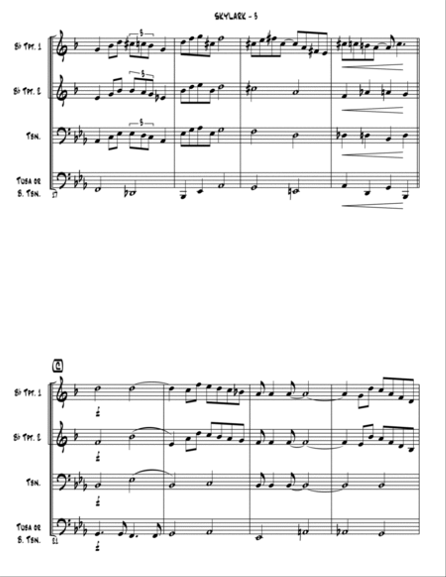 Skylark Skylark Brass Ensemble scores gallery preview page 4