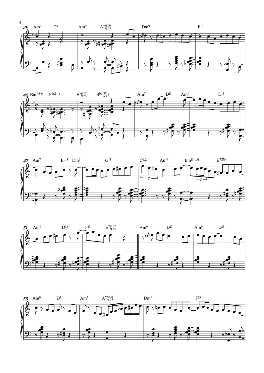 Summertime Piano Solo scores gallery preview page 4