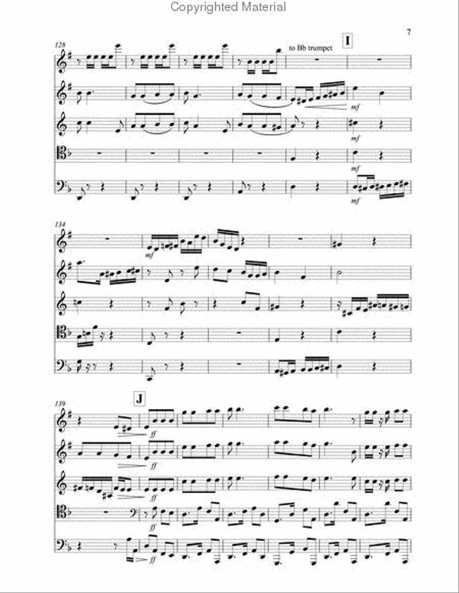Souvenir de Porto Rico - Marche des Gibaros Brass Quintet scores gallery preview page 4