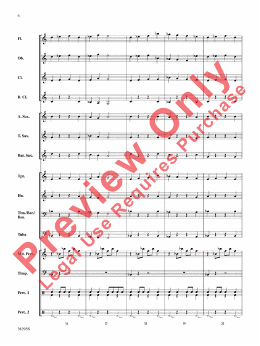 Planets in Motion Concert Band scores gallery preview page 6