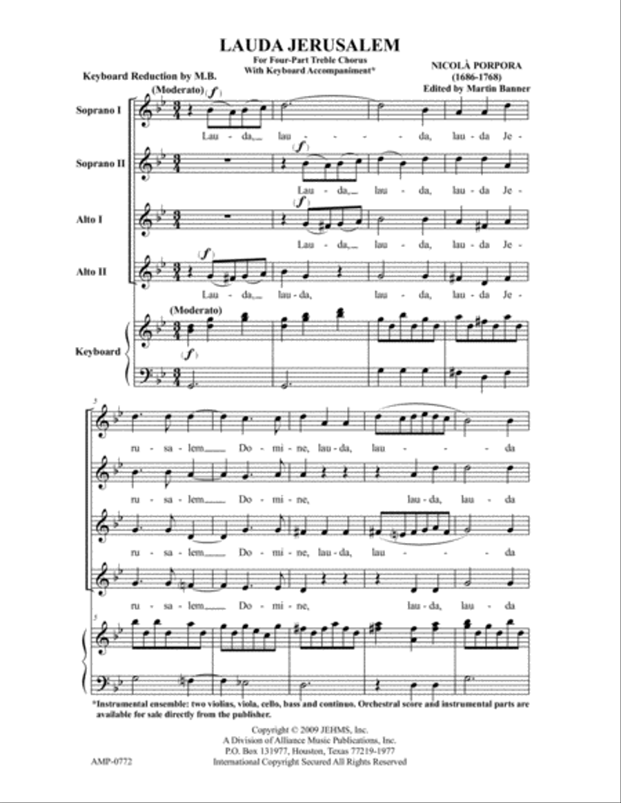 Lauda Jerusalem Lauda Jerusalem SSAA scores gallery preview page 2