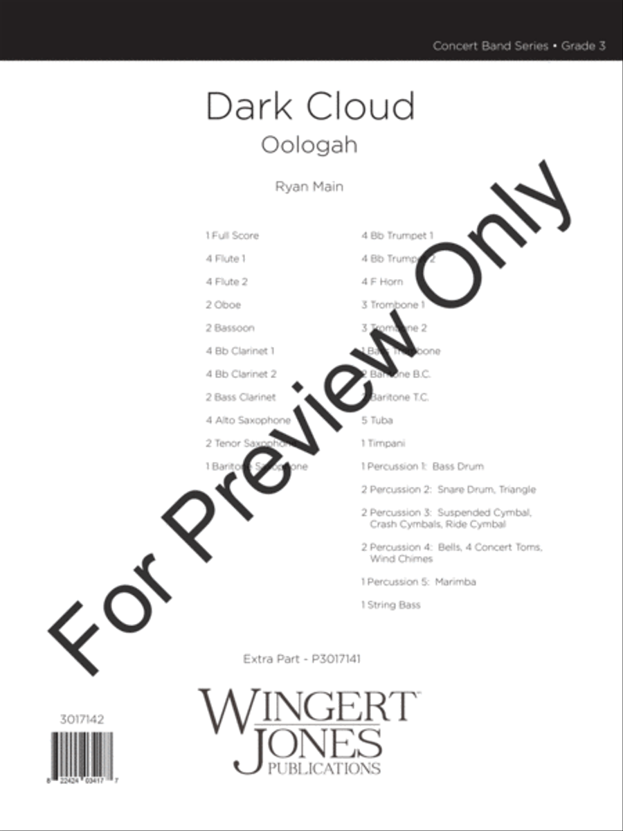 Dark Cloud Concert Band scores gallery preview page 2