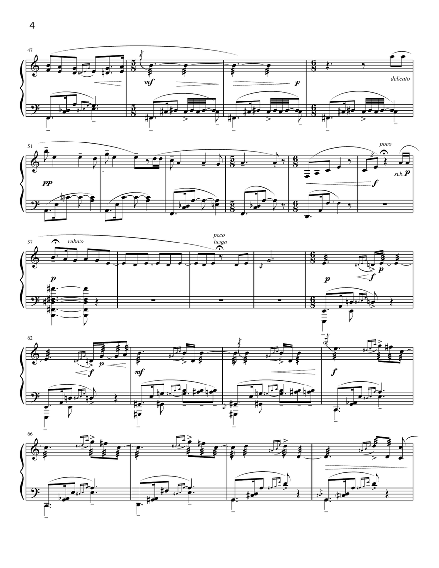Barcarola Latinoamericana Piano Solo scores gallery preview page 4