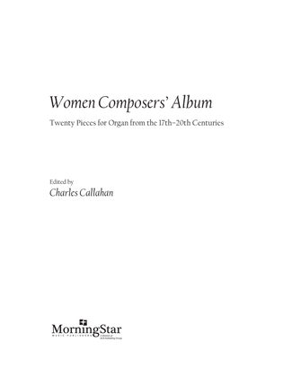 Women Composers' Album: Twenty Pieces for Organ from the 17th-20th Centuries