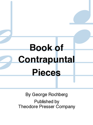 Book cover for Book of Contrapuntal Pieces