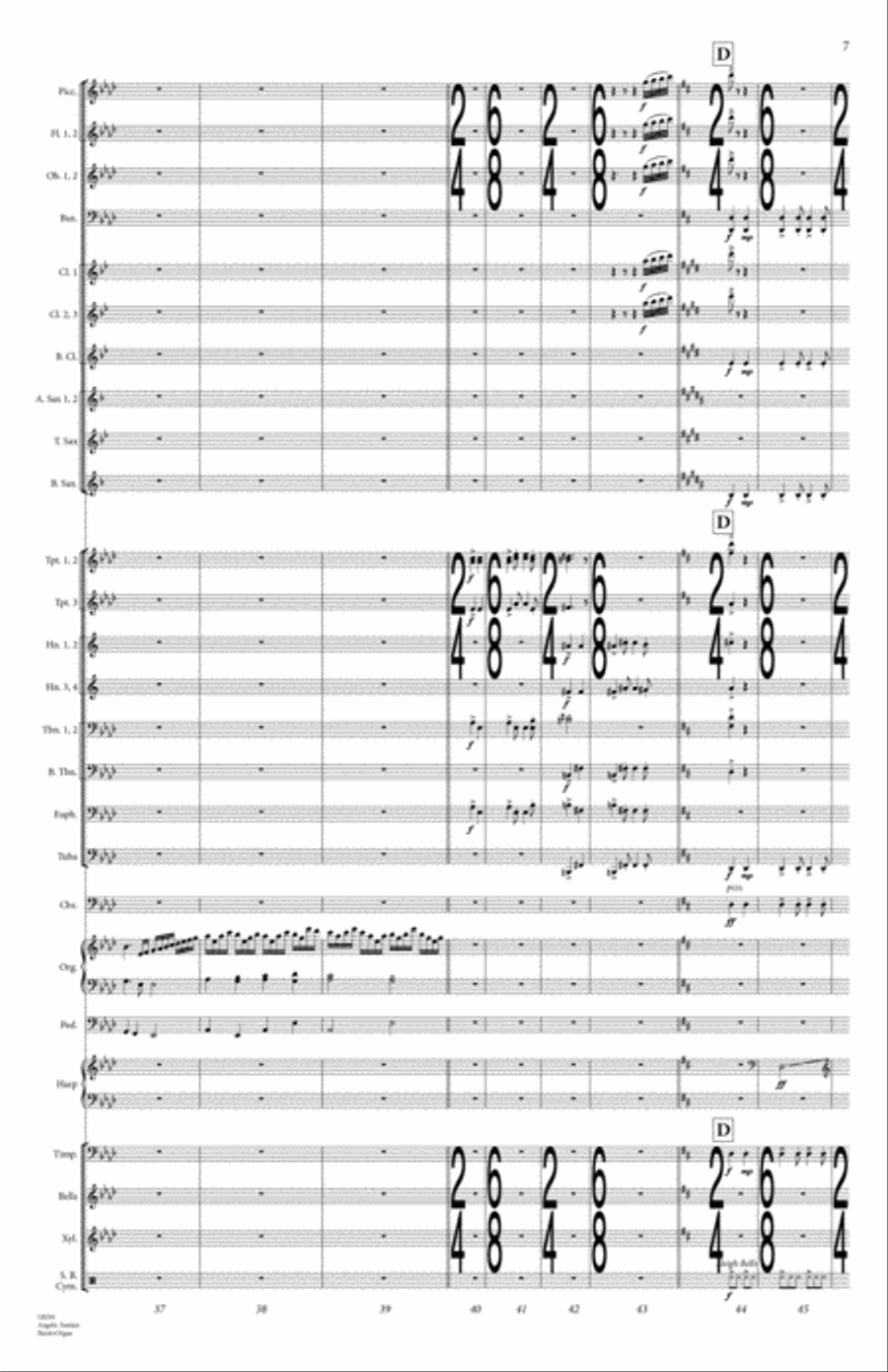 Angelic Fanfare Concert Band scores gallery preview page 8