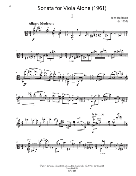 Sonata for Viola Alone (1961)