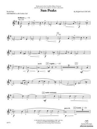 Sun Peaks: (wp) 1st B-flat Trombone T.C.