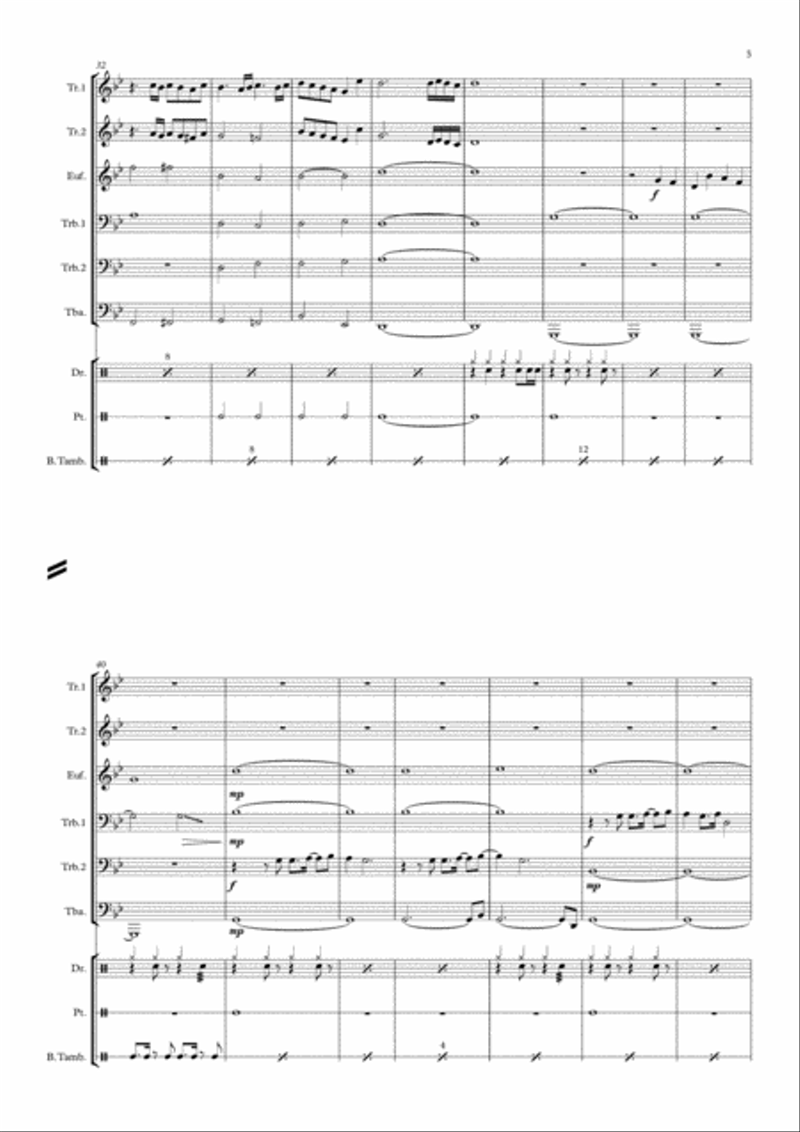 Final Countdown Brass Ensemble scores gallery preview page 2