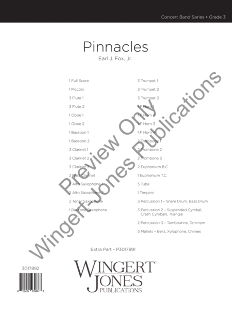 Pinnacles Pinnacles Concert Band scores gallery preview page 2
