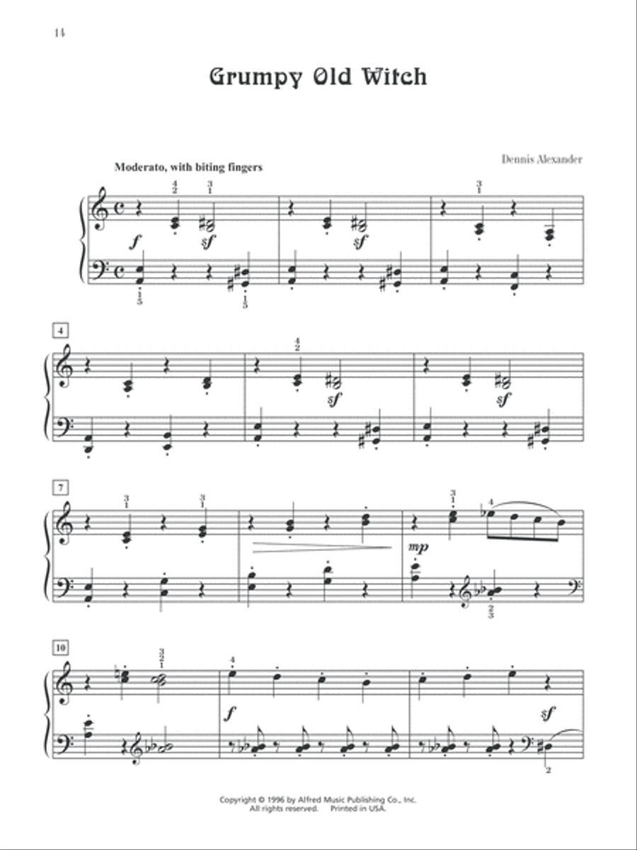 Halloween Favorites, Book 3 Easy Piano scores gallery preview page 3
