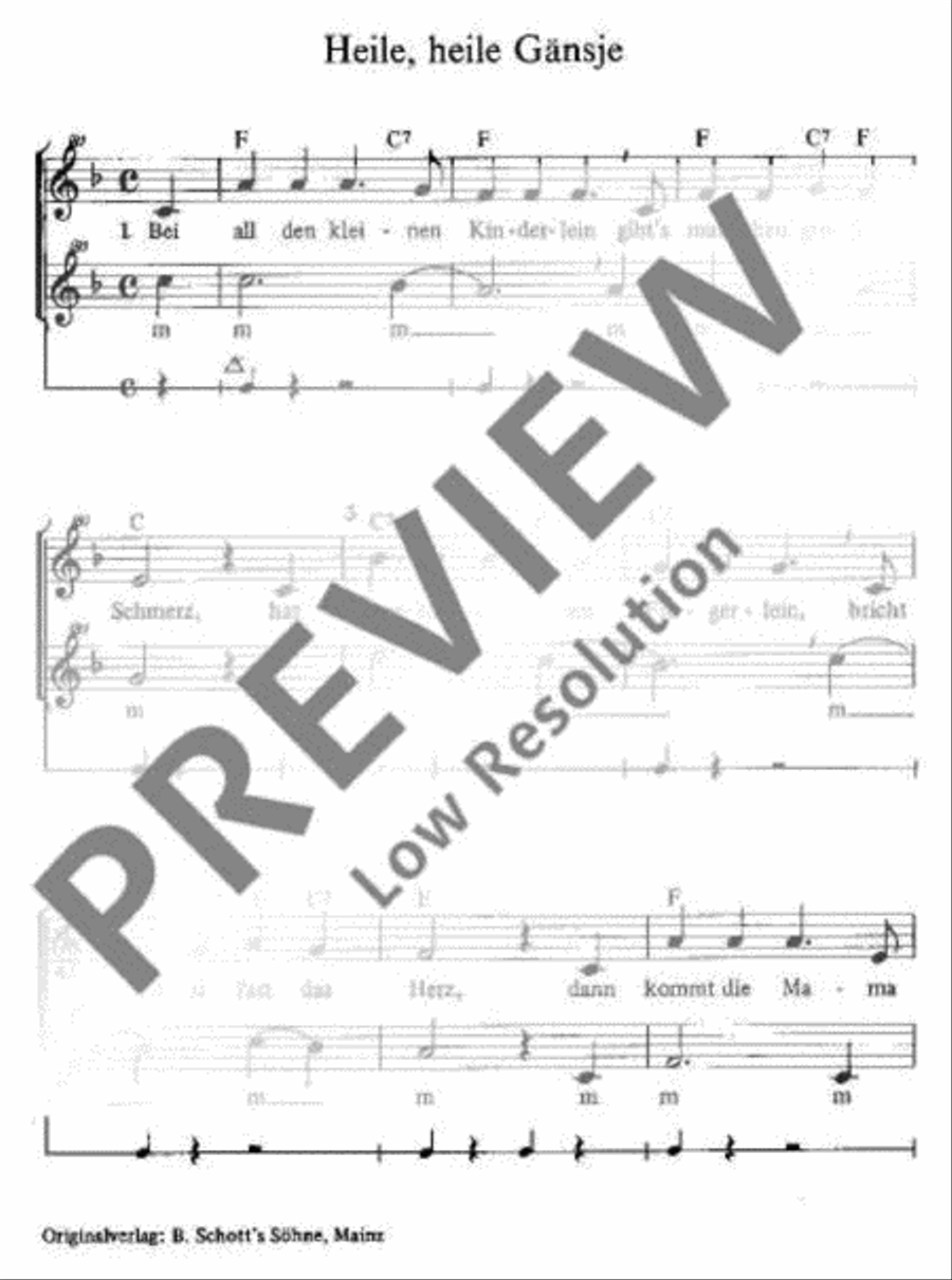 Heile, heile Gänsje Heile, heile Gänsje Soprano Recorder scores gallery preview page 2