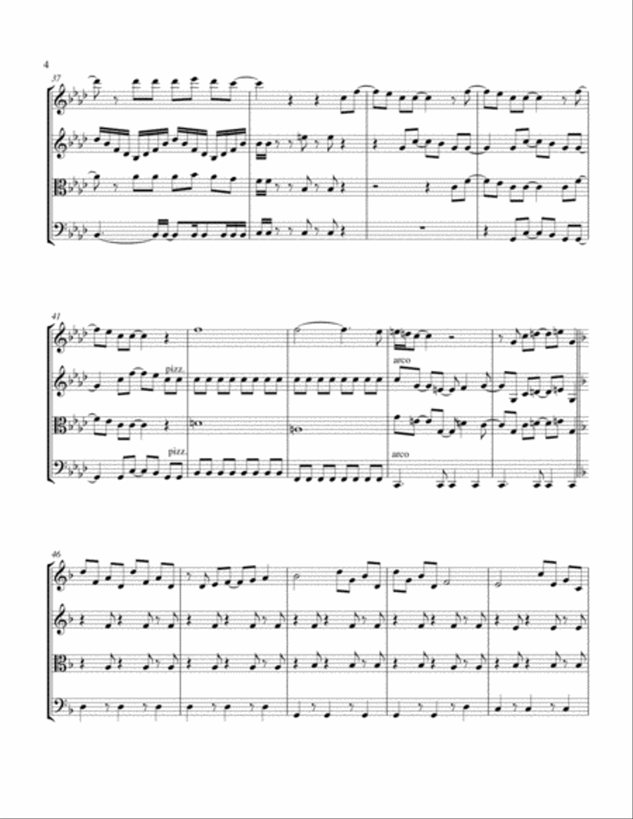 Blessed String Quartet scores gallery preview page 4