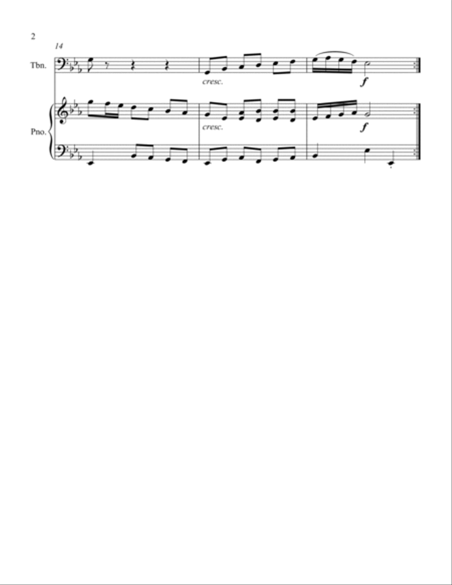 Polonaise Polonaise Trombone Duet scores gallery preview page 2