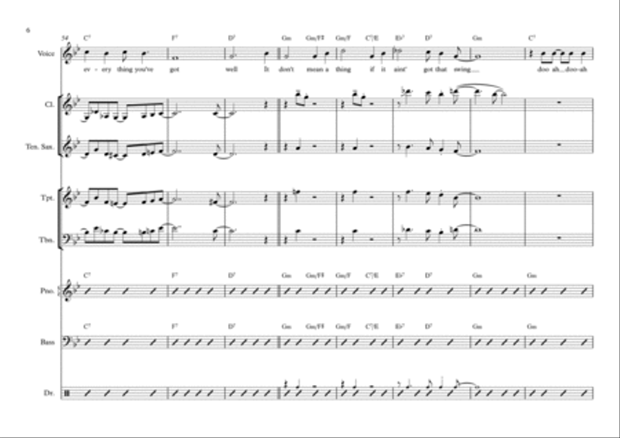 It Don't Mean A Thing (If It Ain't Got That Swing) Piano, Vocal, Guitar scores gallery preview page 6