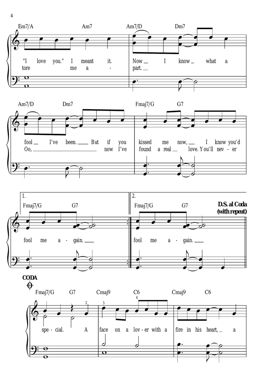 Last Christmas Easy Piano scores gallery preview page 4