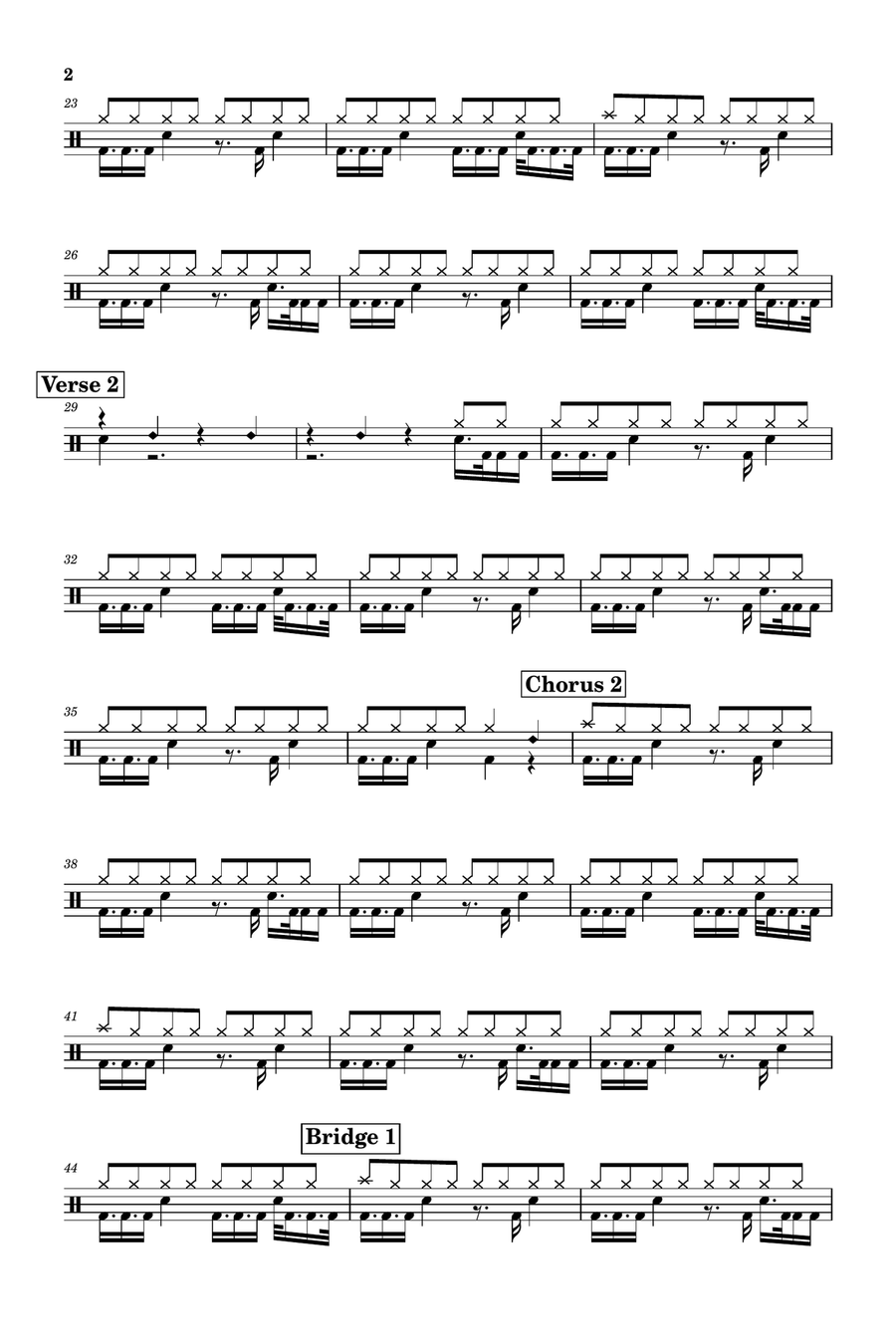 Genuine Drum Set scores gallery preview page 2