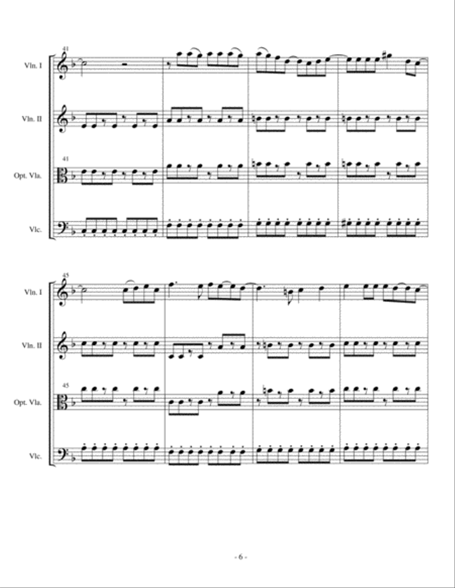 Bad Romance Bad Romance String Trio scores gallery preview page 6